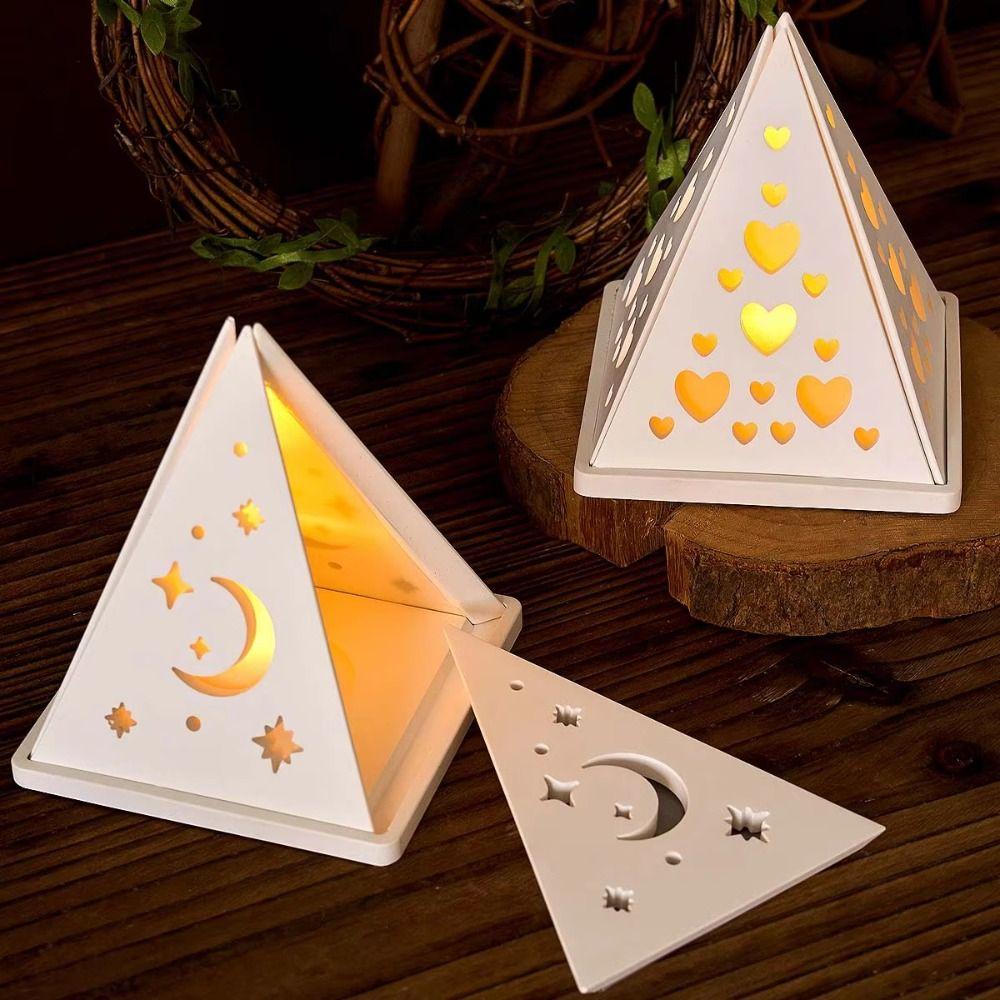 Silicone Candlestick Mold Odorless Candle Mould Epoxy Resin Pyramid Candle holder Mold Eid al Fitr Moon
Silicone Candlestick Mold Odorless Candle Mould Epoxy Resin Pyramid Candle holder Mold Eid al Fitr Moon