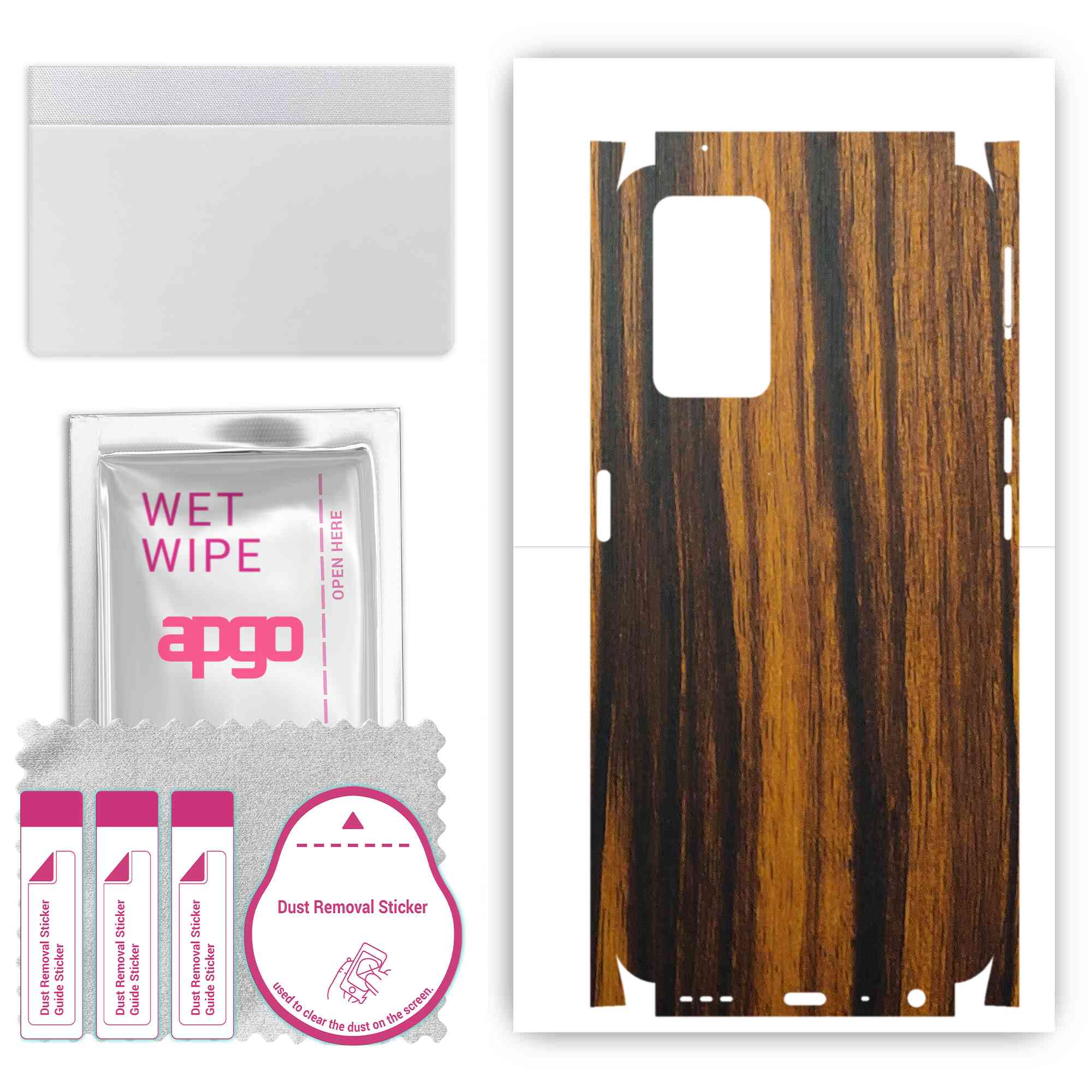 apgo Protective Skin Sticker for the back+sides compatible with Oppo A96 4G, Full Wrap Film, Foil, Vinyl - Pattern Tigerwood
apgo Protective Skin Sticker for the back+sides compatible with Oppo A96 4G, Full Wrap Film, Foil, Vinyl - Pattern Tigerwood