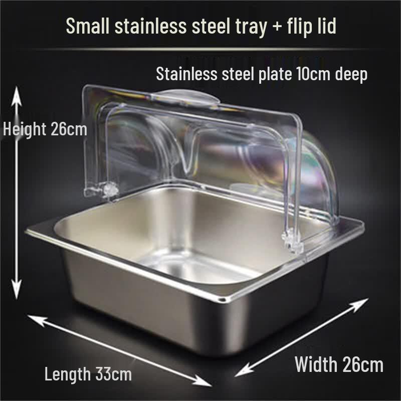 Commercial Stainless Steel Food Display Tray with Lid
Commercial Stainless Steel Food Display Tray with Lid