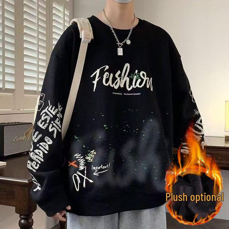 Men s Trendy Round Neck Hoodie - Loose Fit, Plus Size, Long Sleeve, Hong Kong Style, Versatile for Spring and Autumn M (suggested for 85-100 Jin)
Men s Trendy Round Neck Hoodie - Loose Fit, Plus Size, Long Sleeve, Hong Kong Style, Versatile for Spring and Autumn M (suggested for 85-100 Jin)