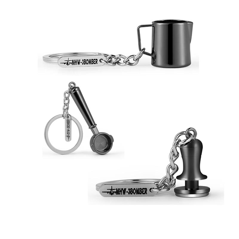 MHW-3BOMBER Keychains Espresso Portafilter Tamper Milk Pitcher Shape Keychain Delicate Souvenir Coffee Accessories Gifts
MHW-3BOMBER Keychains Espresso Portafilter Tamper Milk Pitcher Shape Keychain Delicate Souvenir Coffee Accessories Gifts