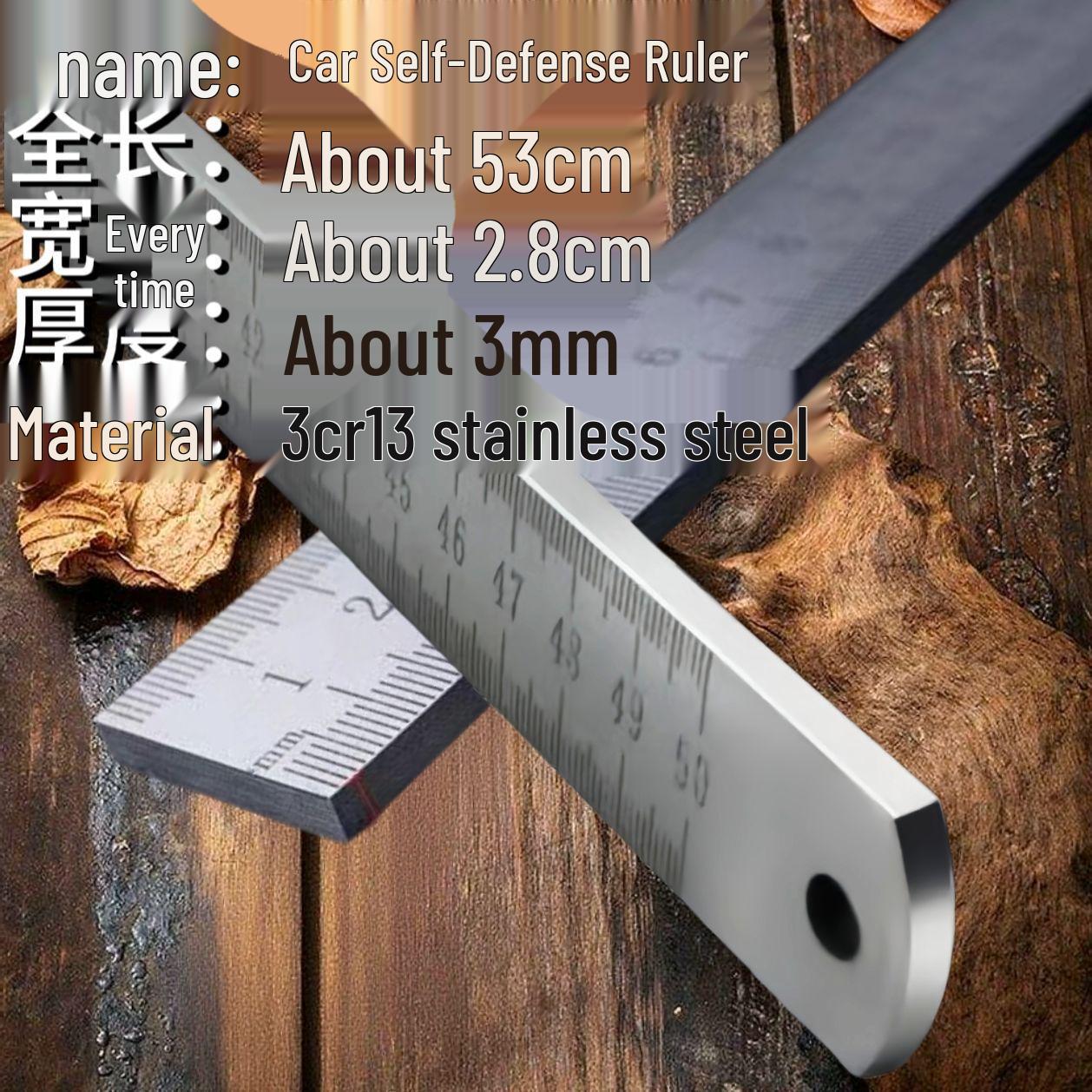 Закаленная нержавеющая сталь Многофункциональная линейка самообороны для автомобилей
Закаленная нержавеющая сталь Многофункциональная линейка самообороны для автомобилей