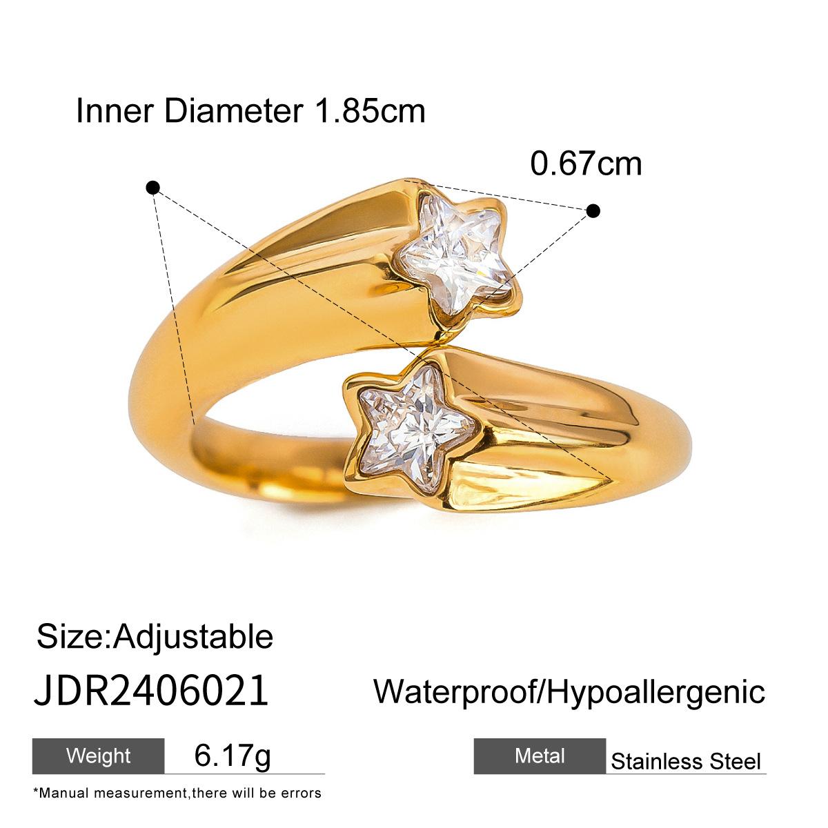 Stainless Steel Zirconium Ring - A Unique and Exclusive Design Ring for Women. Titanium Steel Jewelry. JDR2406021
Stainless Steel Zirconium Ring - A Unique and Exclusive Design Ring for Women. Titanium Steel Jewelry. JDR2406021