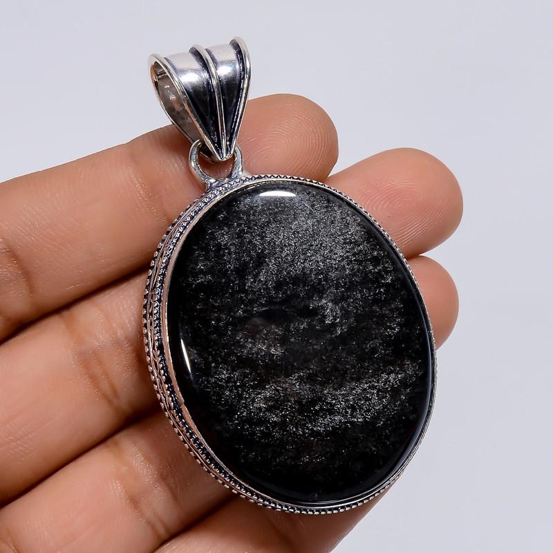 Excellent Top Grade Qualite 100% Natural Silver Sheen Obsidian Oval Shape Vintage Handmade Jewelry 925 Steling Silver Pendant 2.3 WSJ-4859 2.3
Excellent Top Grade Qualite 100% Natural Silver Sheen Obsidian Oval Shape Vintage Handmade Jewelry 925 Steling Silver Pendant 2.3 WSJ-4859 2.3