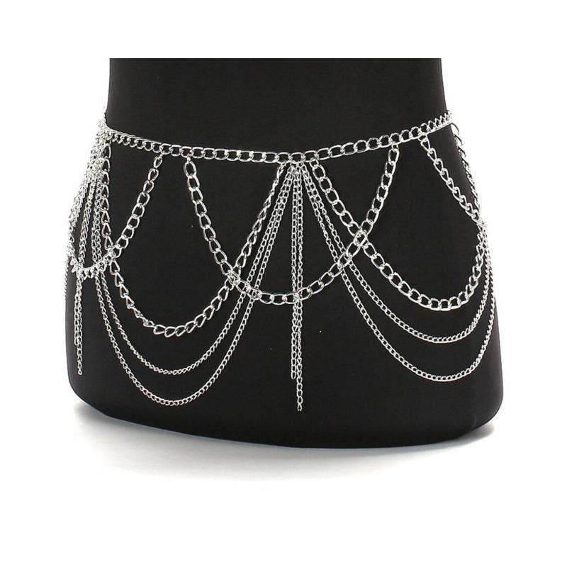 Meier Metal tassel waist belt, multi-layer alloy waist chain, gold and silver, versatile fashion accessory срібний
Meier Metal tassel waist belt, multi-layer alloy waist chain, gold and silver, versatile fashion accessory срібний