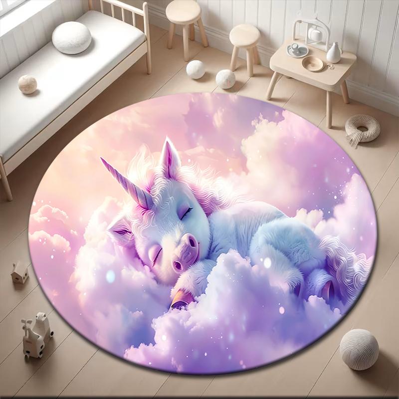 1pc Unicorn on the Clouds Round carpet Painted Printed circular carpet, home door mat, outdoor travel protection carpet 80x80cm( 31x31in)
1pc Unicorn on the Clouds Round carpet Painted Printed circular carpet, home door mat, outdoor travel protection carpet 80x80cm( 31x31in)