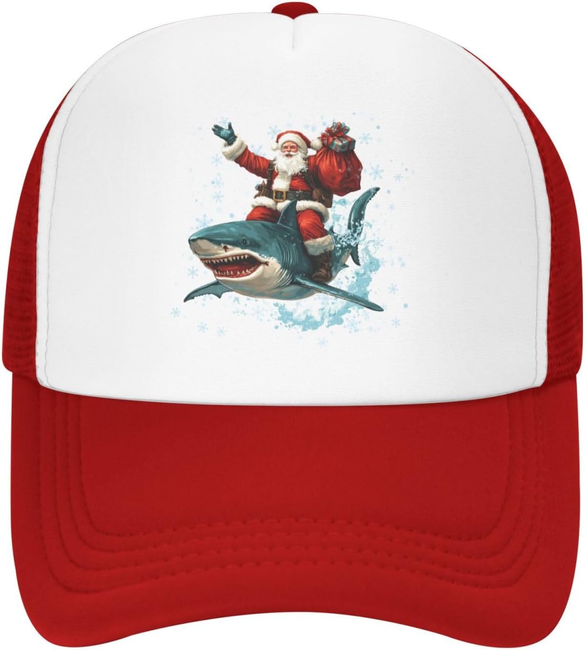 Santa Riding Shark Mesh Trucker Cap Funny Christmas Adjustable Snapback Hat for Men Women One Size
Santa Riding Shark Mesh Trucker Cap Funny Christmas Adjustable Snapback Hat for Men Women One Size
