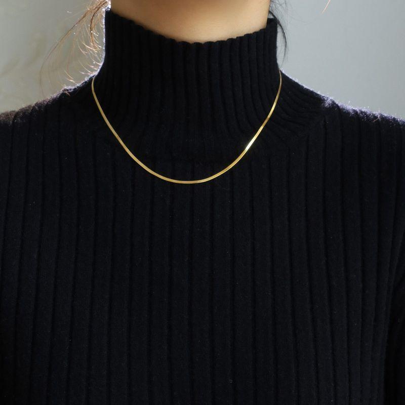 and American All-Matching Clavicle Chain Snake Bones Chain Necklace Normcore Classic European and American Necklace Silver Metal Kendall Jenner Choker Gold
and American All-Matching Clavicle Chain Snake Bones Chain Necklace Normcore Classic European and American Necklace Silver Metal Kendall Jenner Choker Gold