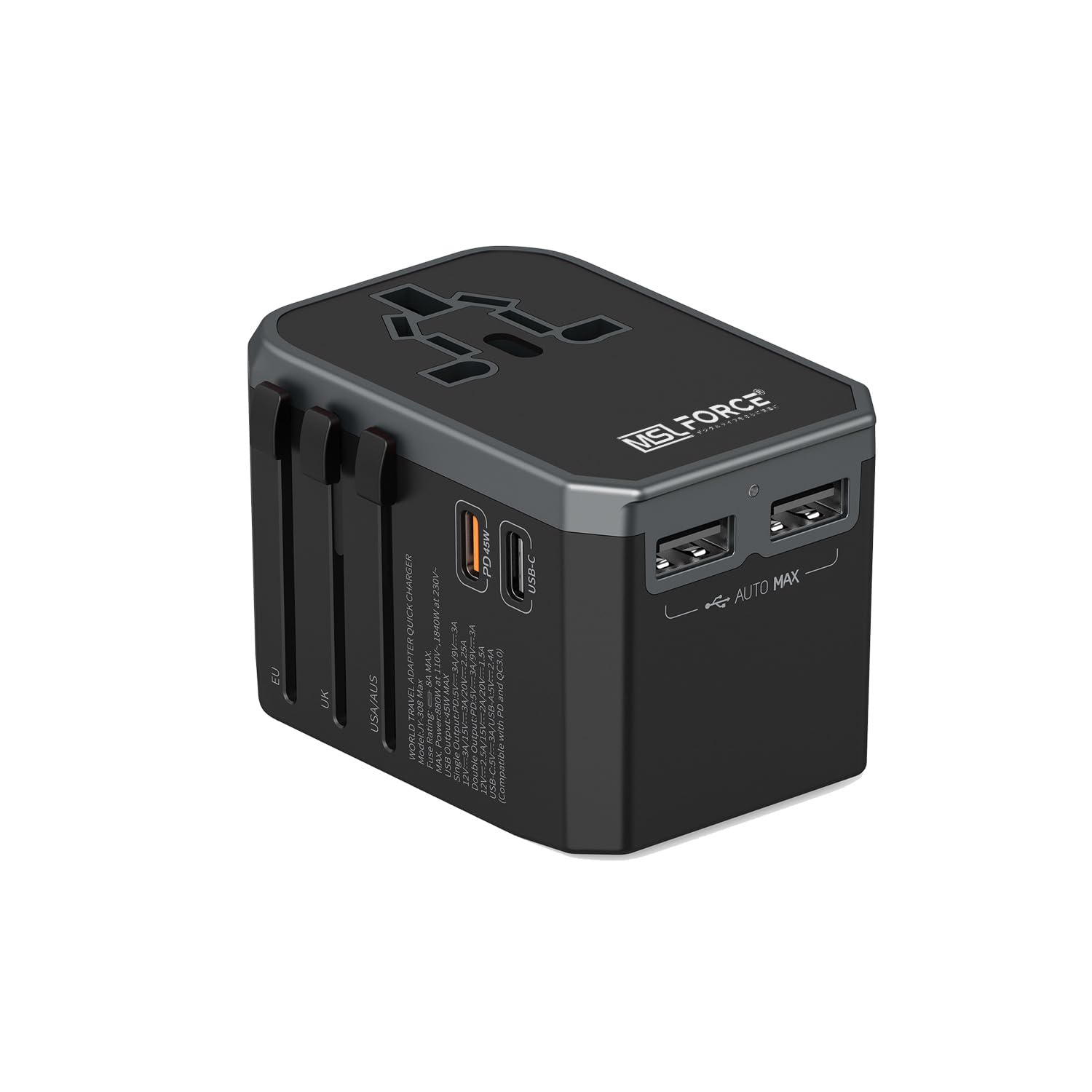 Reliable Japanese company Travel power adapter conversion plug 45W travel adapter overseas conversion plug travel USB PC charger smartphone tablet
Reliable Japanese company Travel power adapter conversion plug 45W travel adapter overseas conversion plug travel USB PC charger smartphone tablet
