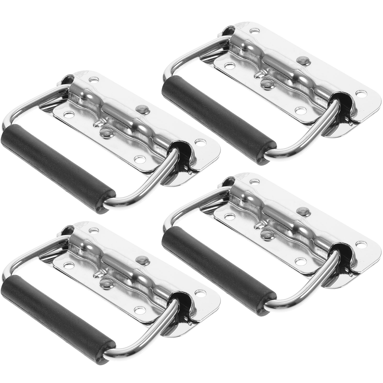 4Pcs Cupboard Folding Handle Door Knobs Spring Loaded Drop Stainless Steel Cabinet Handles Silver Black Door Handle For Box срібний
4Pcs Cupboard Folding Handle Door Knobs Spring Loaded Drop Stainless Steel Cabinet Handles Silver Black Door Handle For Box срібний