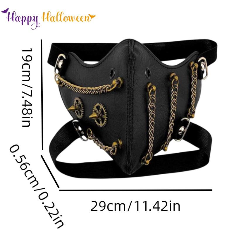 Киберпанк Черная Маска из ПУ Кожи Стимпанк Цепочка Хэллоуин Аксессуары для Вечеринки
Киберпанк Черная Маска из ПУ Кожи Стимпанк Цепочка Хэллоуин Аксессуары для Вечеринки