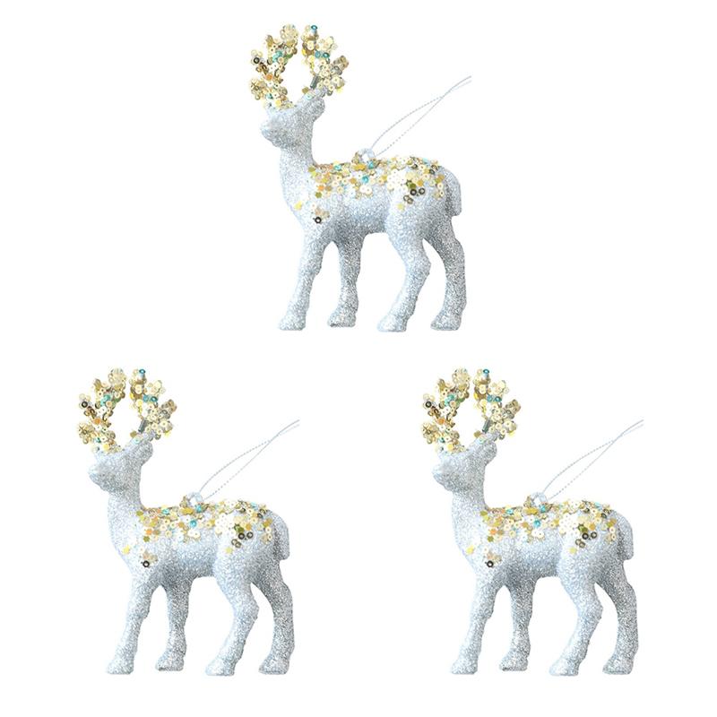 AEE4-3-Piece Christmas Ornaments Christmas Tree Decorations Glitter Deer Ornaments серебряный
AEE4-3-Piece Christmas Ornaments Christmas Tree Decorations Glitter Deer Ornaments серебряный