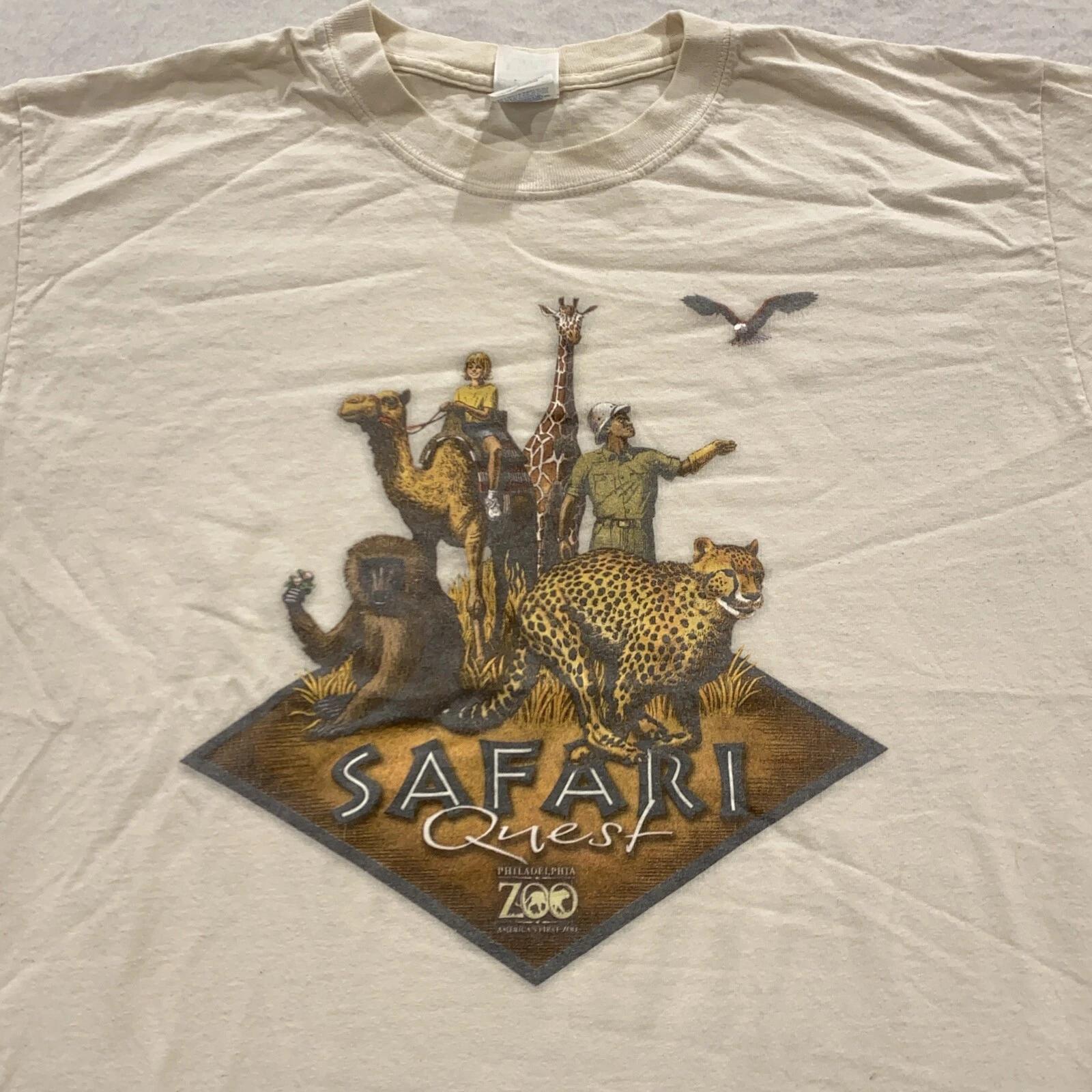 vintage PHILADELPHIA ZOO SAFARI QUEST T-Shirt MEDIUM/LARGE soft nature giraffe S
vintage PHILADELPHIA ZOO SAFARI QUEST T-Shirt MEDIUM/LARGE soft nature giraffe S