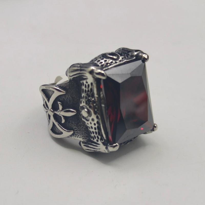 Edgy Gothic Red Cubic Zirconia Ring for Men Antique Copper Plated Punk Statement Zircon Perfect Gift for Biker & Rock Lovers 9
Edgy Gothic Red Cubic Zirconia Ring for Men Antique Copper Plated Punk Statement Zircon Perfect Gift for Biker & Rock Lovers 9