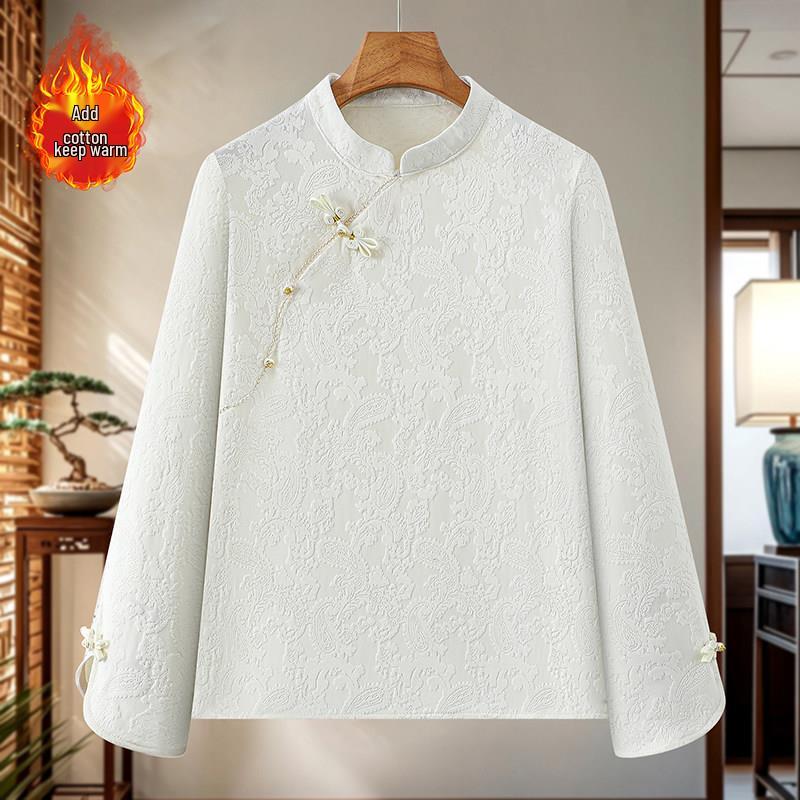 Women s Long Sleeve Chinese Style Velvet Top for Spring/Autumn 2XL (135-150 jin) белый
Women s Long Sleeve Chinese Style Velvet Top for Spring/Autumn 2XL (135-150 jin) белый