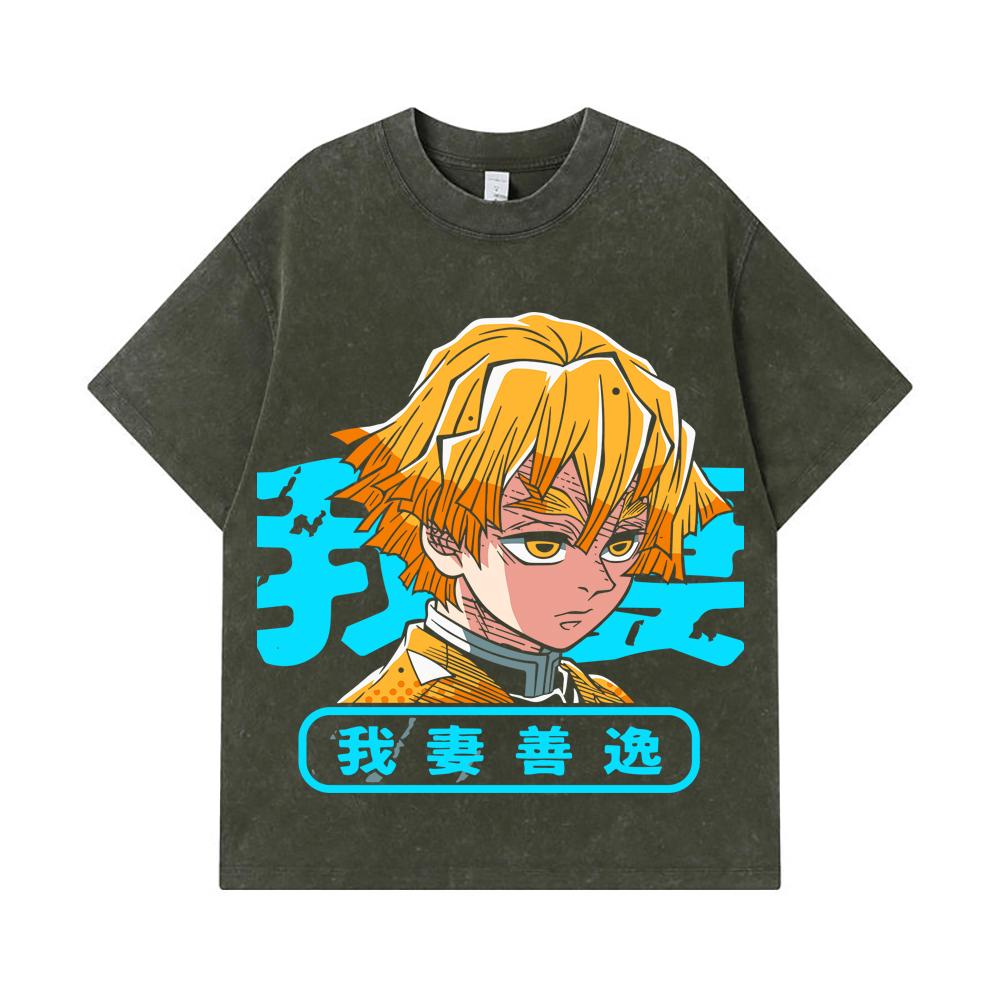 275 GSM Washed T-shirts 100% Cotton Demon Slayer V100 Zenitsu Print Unisex Heavy Cotton T Shirt S армия зеленый
275 GSM Washed T-shirts 100% Cotton Demon Slayer V100 Zenitsu Print Unisex Heavy Cotton T Shirt S армия зеленый