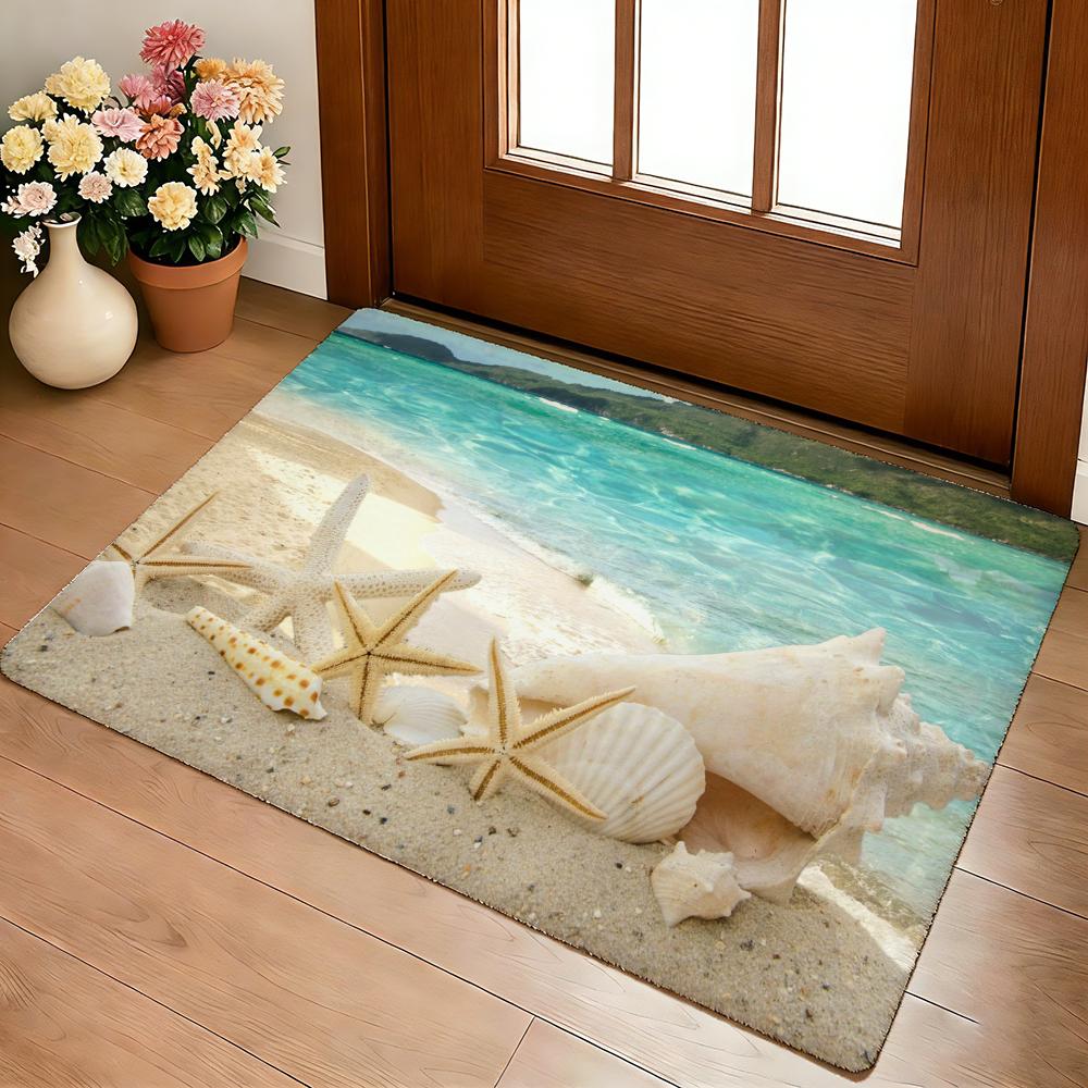 Starfish Shell Beach Sand Floor Mat Cozy Flannel Soft Thick Non-Slip Mat For Living Room Bedroom Kitchen Decor Rugs 40x60cm
Starfish Shell Beach Sand Floor Mat Cozy Flannel Soft Thick Non-Slip Mat For Living Room Bedroom Kitchen Decor Rugs 40x60cm