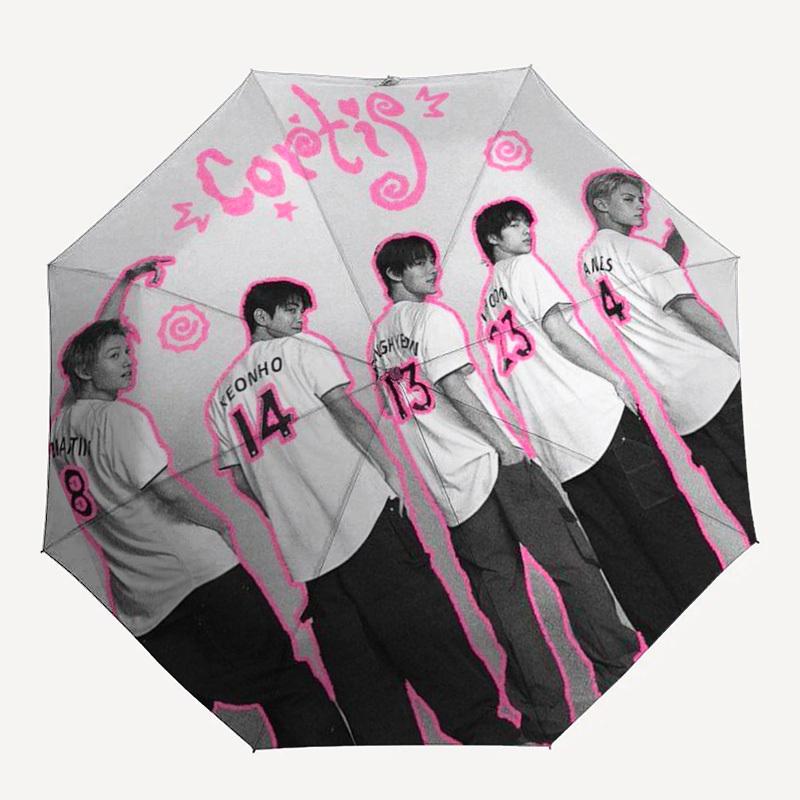 1 шт. Компактна вітрозахисна парасолька Cortis з KPOP-малюнком для подорожей, Автоматична складана парасолька, Автоматичне відкриття/закриття, Подарунок-155
1 шт. Компактна вітрозахисна парасолька Cortis з KPOP-малюнком для подорожей, Автоматична складана парасолька, Автоматичне відкриття/закриття, Подарунок-155