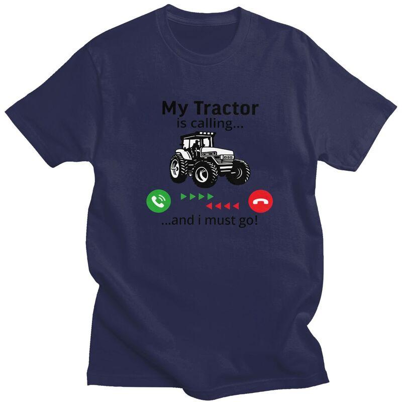 My Tractor Is Calling T Shirts Pure Cotton Short Sleeve Funny Farmer Driver Tee Shirt Loose Oversized Summer Tyle Clothes 4XL
My Tractor Is Calling T Shirts Pure Cotton Short Sleeve Funny Farmer Driver Tee Shirt Loose Oversized Summer Tyle Clothes 4XL