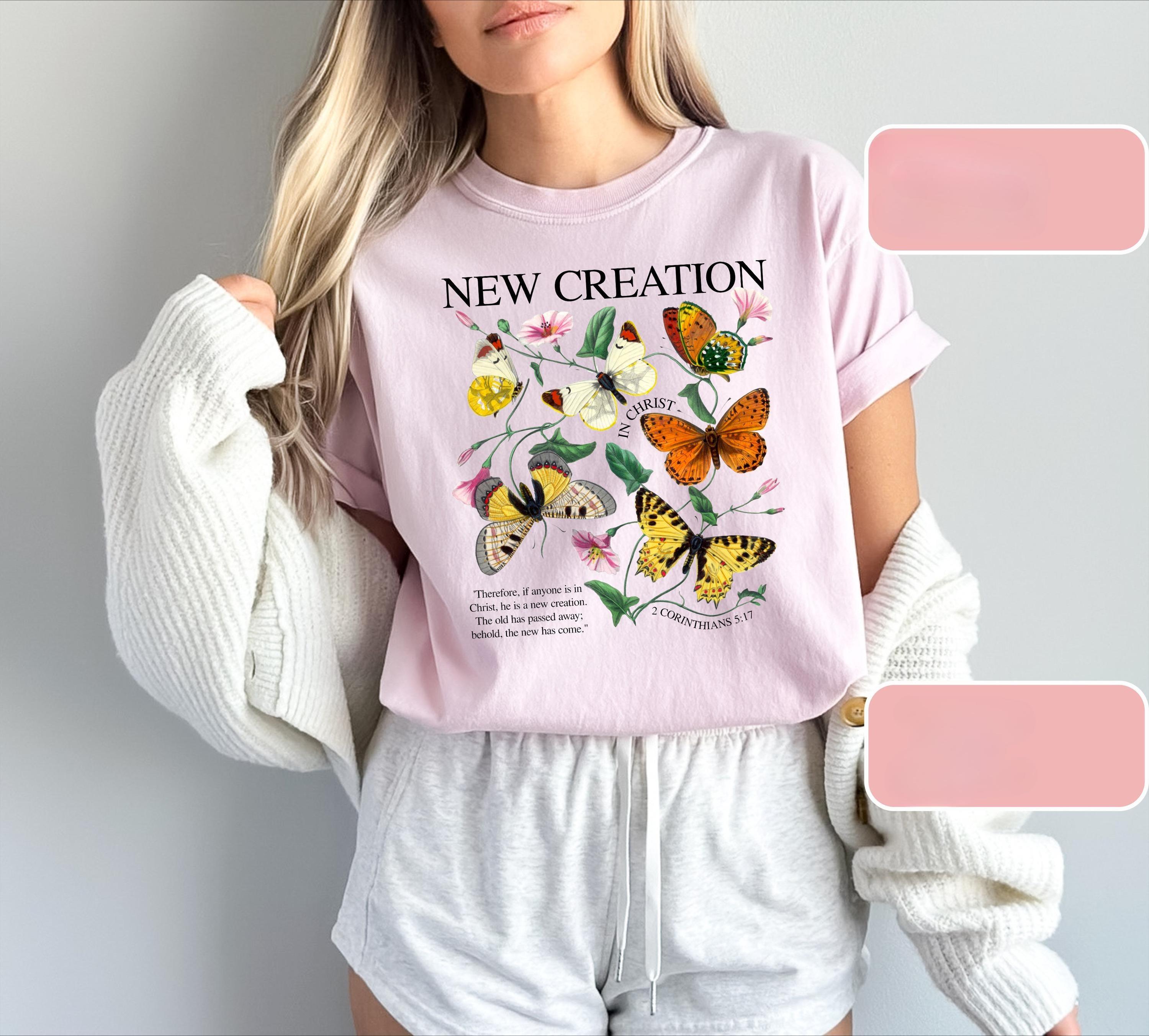 New Christian Shirts Butterfly Bible Verses Womens Inspirational Tshirts Faiththemed Tops Inspiring Message Tshirts 4XL
New Christian Shirts Butterfly Bible Verses Womens Inspirational Tshirts Faiththemed Tops Inspiring Message Tshirts 4XL