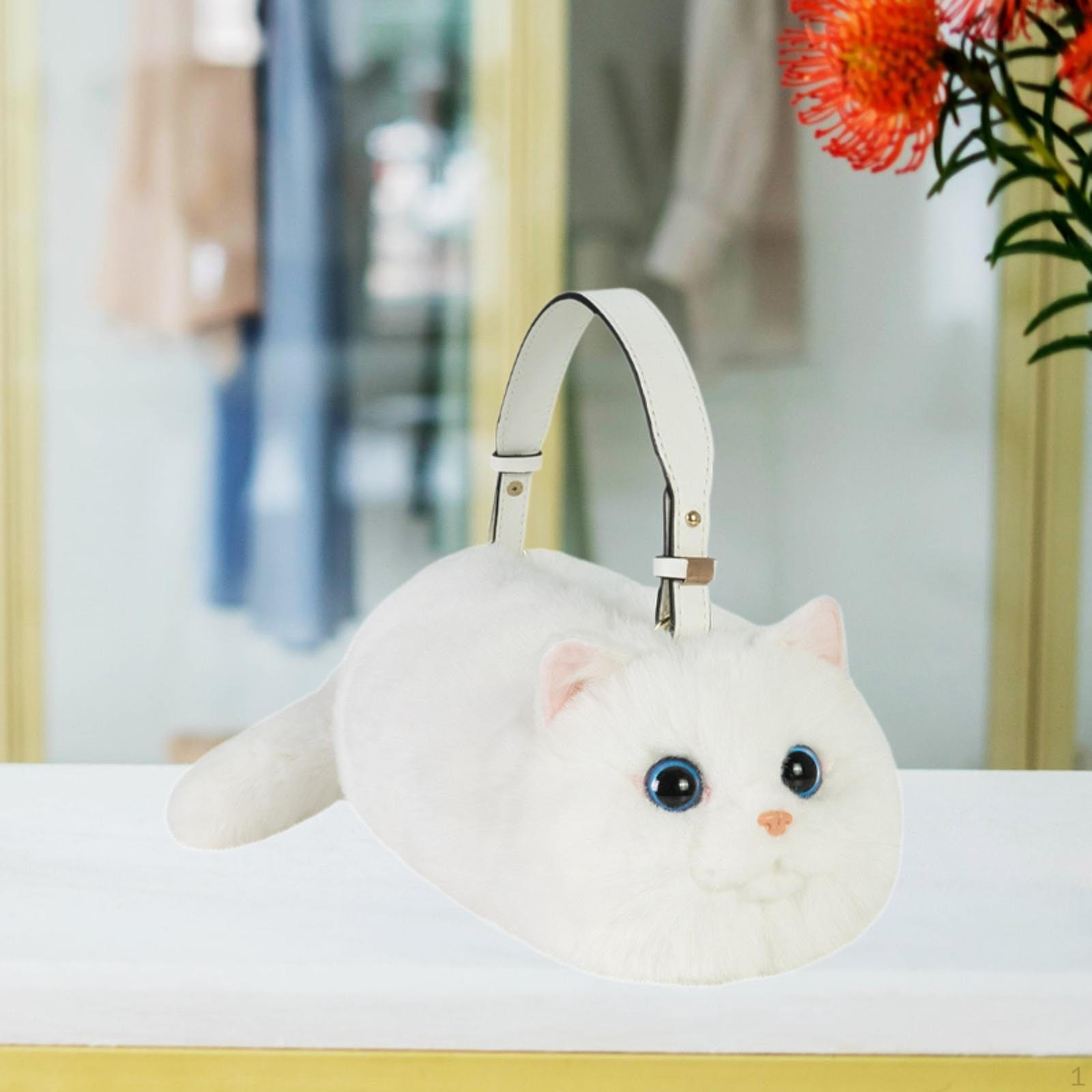 Кошачья сумочка Подарок на день рождения Стильная милая сумка через плечо необычной формы для путешествий, выпускного вечера Style C