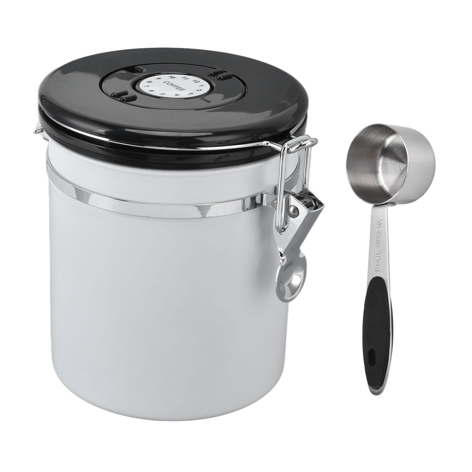 Airtight Coffee Canister Storage Jar Date CO2 Release Valve Stainless Steel Container
Airtight Coffee Canister Storage Jar Date CO2 Release Valve Stainless Steel Container