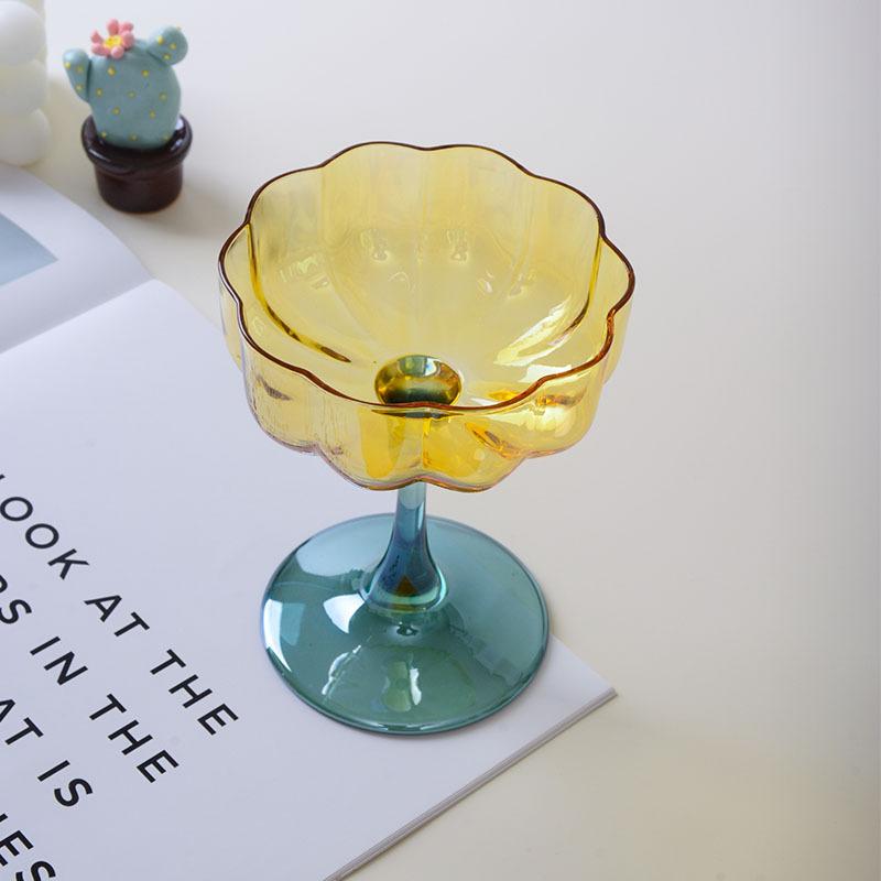 Colorful Crystal Glass Petal High-footed Cocktail Champagne Glass Creative Flower Macaron Frosted Wine Glass Set жёлтый
Colorful Crystal Glass Petal High-footed Cocktail Champagne Glass Creative Flower Macaron Frosted Wine Glass Set жёлтый