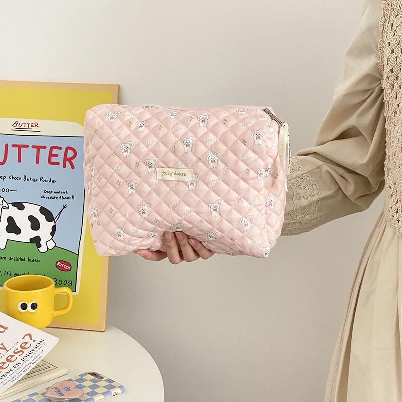 Liberty Quilting Clutches Soft Cotton Women Zipper Cosmetic Organizer Cute Makeup Bag Large Make Up Purse Portable Handbag
Liberty Quilting Clutches Soft Cotton Women Zipper Cosmetic Organizer Cute Makeup Bag Large Make Up Purse Portable Handbag