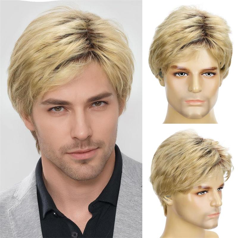 Synthetic Blonde Wig for Men Cosplay Costume Short Straight Hair Natural Soft Heat Resistant Daily Male Wig with Bangs
Synthetic Blonde Wig for Men Cosplay Costume Short Straight Hair Natural Soft Heat Resistant Daily Male Wig with Bangs