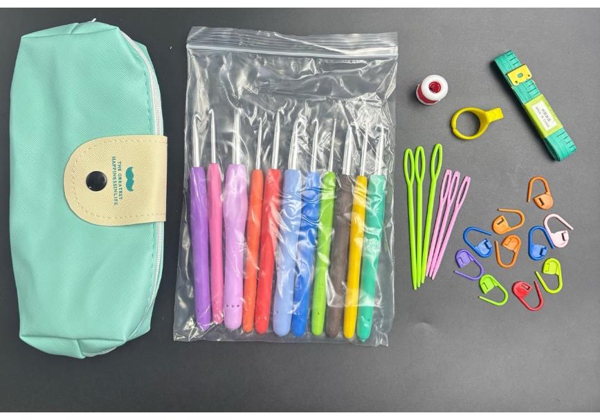 Rainbow Crochet Hook Set: 11-Piece TPR Soft Handle with 30PC Yarn Bag
Rainbow Crochet Hook Set: 11-Piece TPR Soft Handle with 30PC Yarn Bag