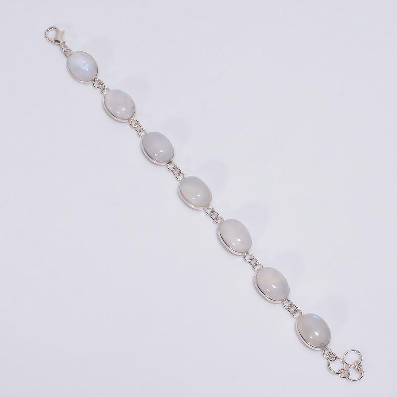Amazing Top Grade Qualite 100% Natural Rainbow Moonstone Oval Shape Ethnic Style Handmade Jewelry 925 Steling Silver Bracelet 7-8 WSJ-4662 7-8 білий
Amazing Top Grade Qualite 100% Natural Rainbow Moonstone Oval Shape Ethnic Style Handmade Jewelry 925 Steling Silver Bracelet 7-8 WSJ-4662 7-8 білий