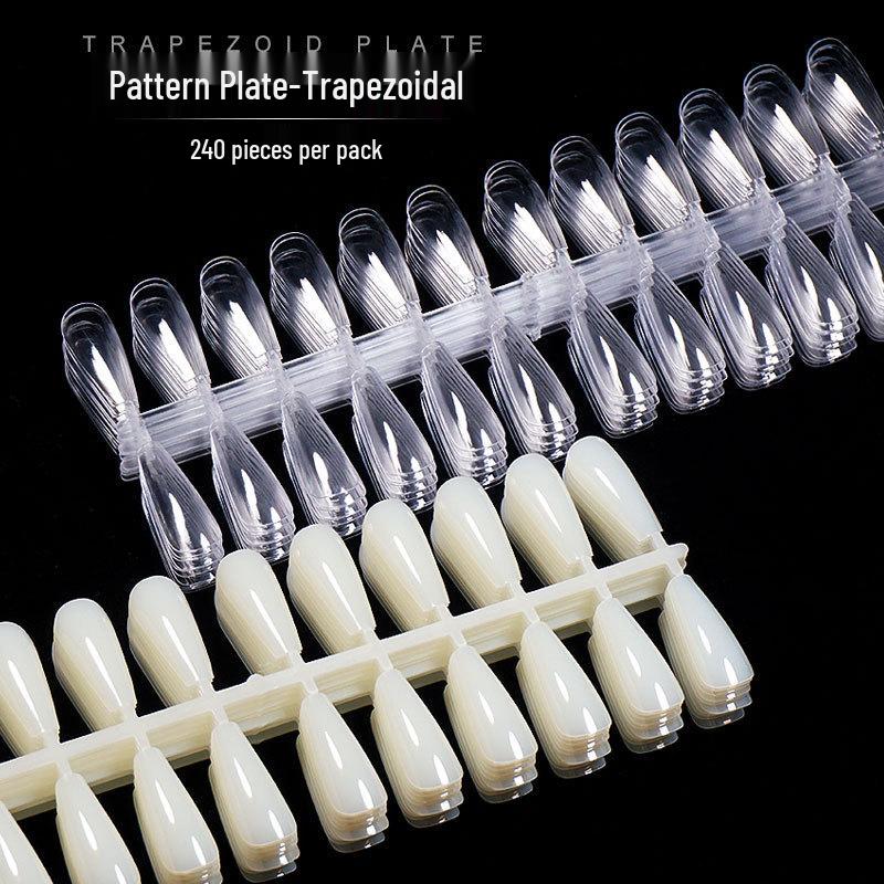 240-Piece Long Trapezoidal Practice Nail Tips Set - European and American Style for Display and Practice
240-Piece Long Trapezoidal Practice Nail Tips Set - European and American Style for Display and Practice