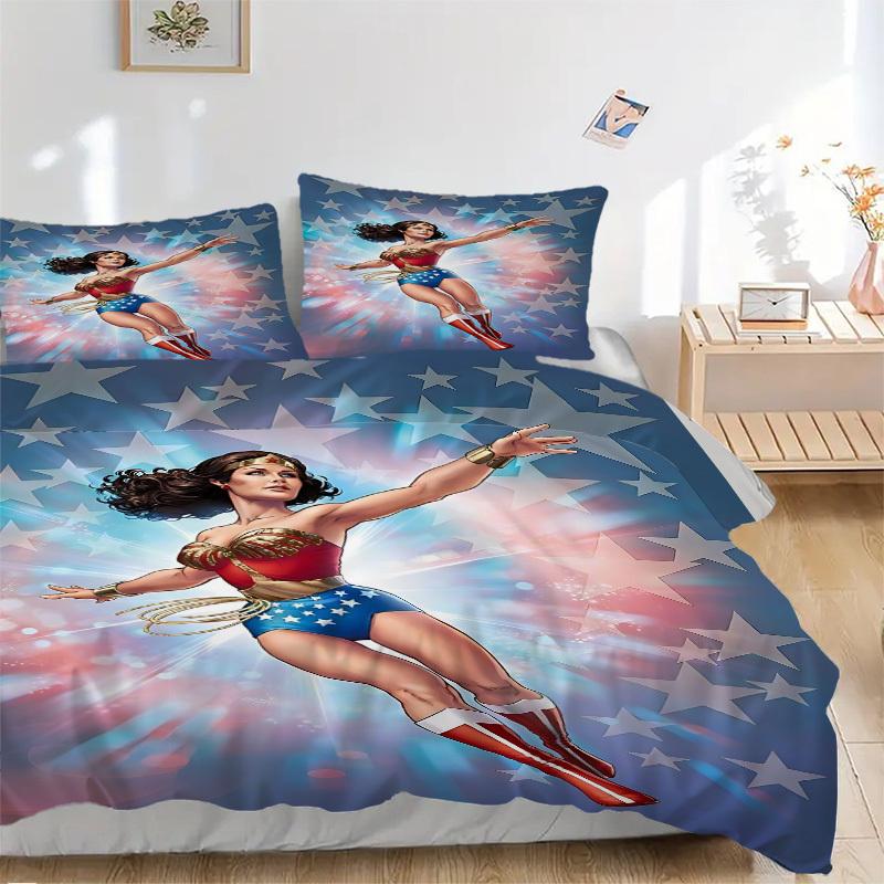 3pcs Wonder Woman, Superhero Cover Set,Soft Comfortable Duvet Cover,Guest Room (1*Duvet Cover + 2*Pillowcases, Without Core) yy251024132 135x200cm
3pcs Wonder Woman, Superhero Cover Set,Soft Comfortable Duvet Cover,Guest Room (1*Duvet Cover + 2*Pillowcases, Without Core) yy251024132 135x200cm