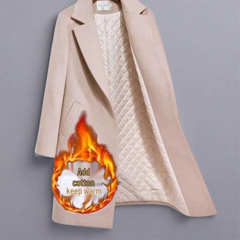 Women s Mid-Length Cotton-Padded Woolen Coat, Autumn/Winter 2026 Korean Loose Slimming Style XL (59-65 kg)
Women s Mid-Length Cotton-Padded Woolen Coat, Autumn/Winter 2026 Korean Loose Slimming Style XL (59-65 kg)