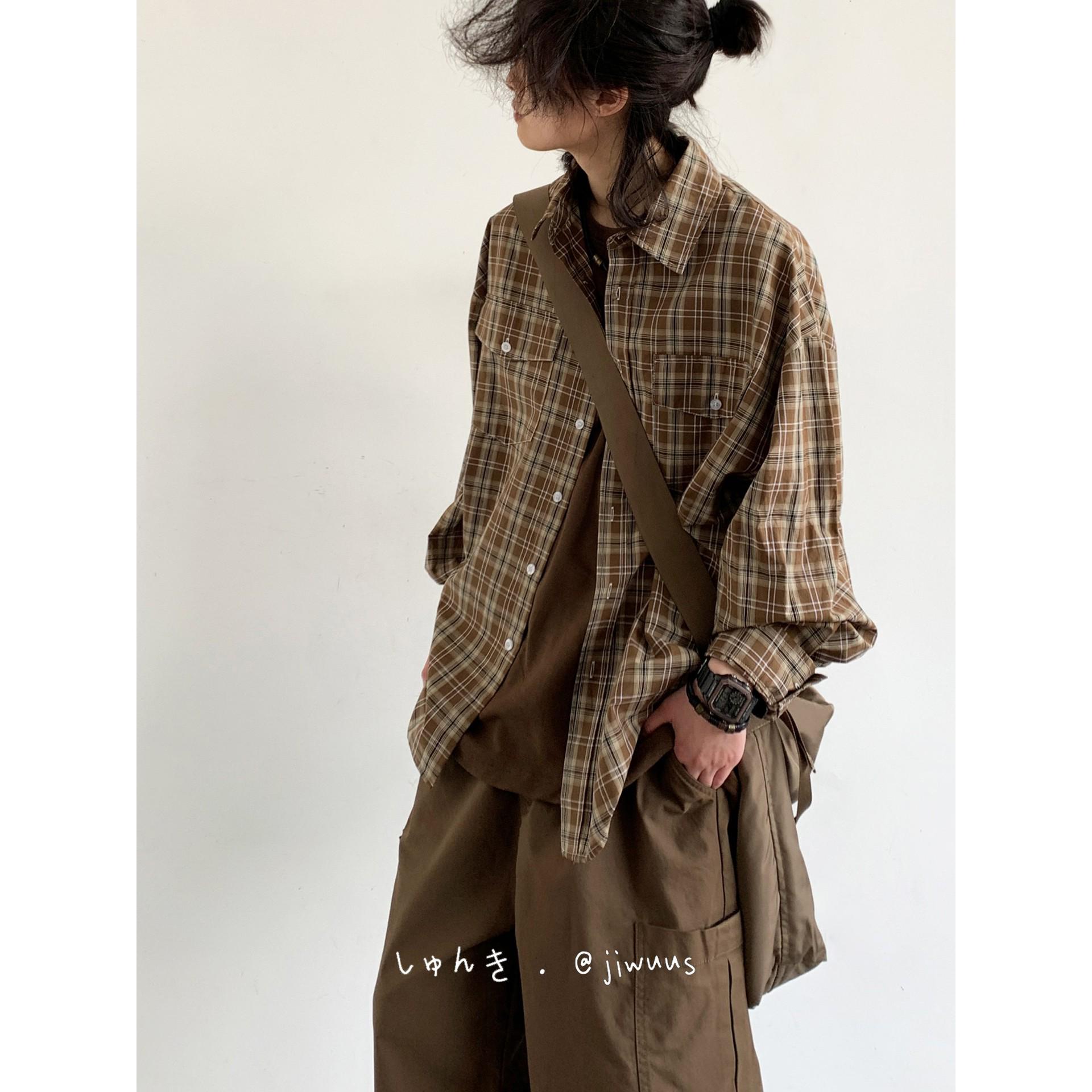 Unisex Spring Retro Plaid Long Sleeve Shirt - Loose, Casual Preppy Style for Men & Women XL
Unisex Spring Retro Plaid Long Sleeve Shirt - Loose, Casual Preppy Style for Men & Women XL