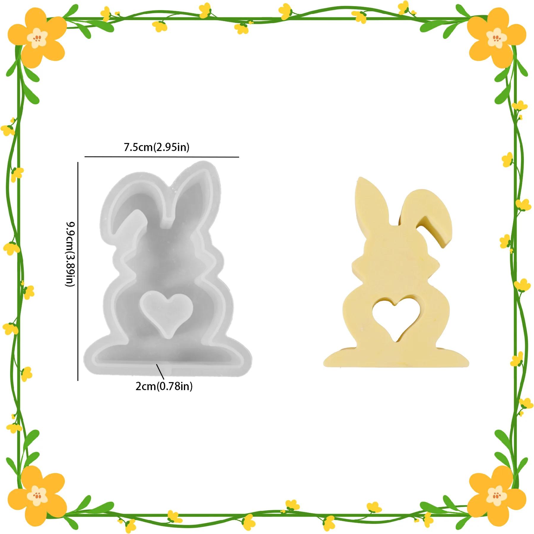 1PCS Rabbit Silicone Mold for DIY Resin Plaster-Upright-Ear& Floppy Ear Bunnies,Easter Ornaments,Candle/Wax Molds,for Home Decor
1PCS Rabbit Silicone Mold for DIY Resin Plaster-Upright-Ear& Floppy Ear Bunnies,Easter Ornaments,Candle/Wax Molds,for Home Decor