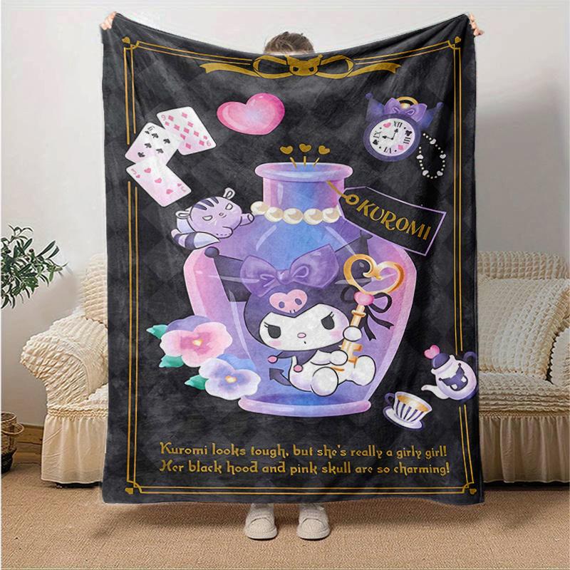 1pc Kuromi s Enchanted Bottle Blanket, Soft Warm Throw Blanket for Home Decor, Living Room, Travel, Camping, Car Blankets, Beach, Office Naps, Gift Id 130x150cm
1pc Kuromi s Enchanted Bottle Blanket, Soft Warm Throw Blanket for Home Decor, Living Room, Travel, Camping, Car Blankets, Beach, Office Naps, Gift Id 130x150cm