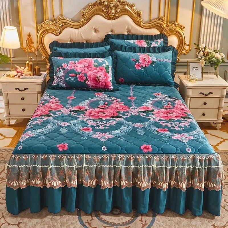 Мереживо принцеси, стьобане кришталеве миле простирадло King Queen Size, товста бавовна, тепле оксамитове покривало, весільні покривала зі спідницею 3 Pcs 180x200cm
Мереживо принцеси, стьобане кришталеве миле простирадло King Queen Size, товста бавовна, тепле оксамитове покривало, весільні покривала зі спідницею 3 Pcs 180x200cm