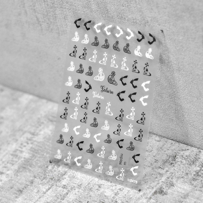 Black and White Tomoni Adhesive Space Planet Nail Sticker Queen Mother 2475
Black and White Tomoni Adhesive Space Planet Nail Sticker Queen Mother 2475