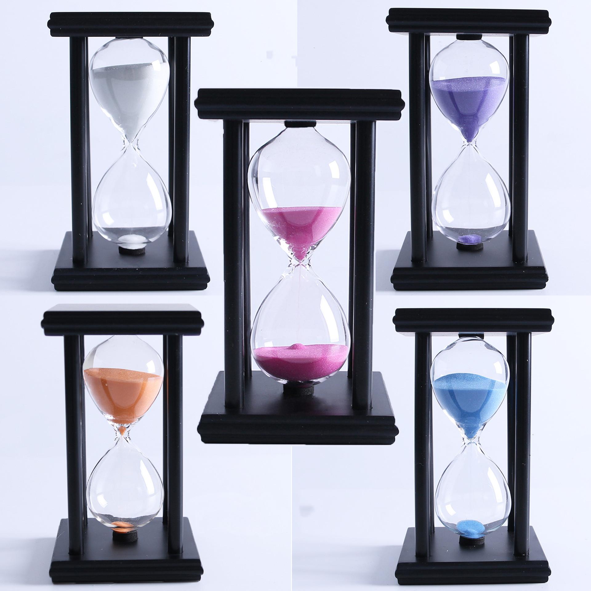 15/30/45/60 mins Colorful Hourglass Sandglass Sand Clock Timers Wooden Frame Creative Gift Modern Home Decorations
15/30/45/60 mins Colorful Hourglass Sandglass Sand Clock Timers Wooden Frame Creative Gift Modern Home Decorations