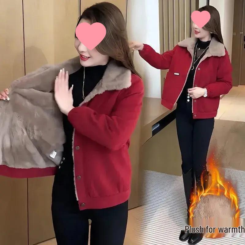 2025 Autumn/Winter Women s Plus-Fleece Petite Short Jacket for Middle-Aged and Elderly 4XL (for 135-150 jin) вино красного
2025 Autumn/Winter Women s Plus-Fleece Petite Short Jacket for Middle-Aged and Elderly 4XL (for 135-150 jin) вино красного