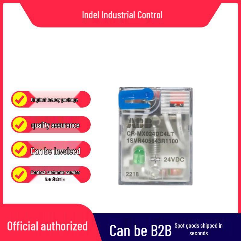 ABB CR-MX024DC4LT Interface Relay, Plug-in
ABB CR-MX024DC4LT Interface Relay, Plug-in