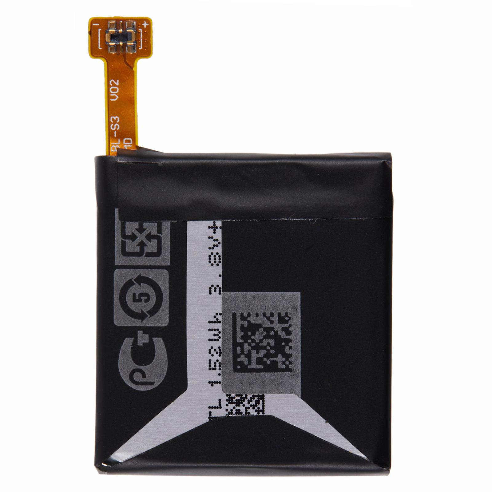 For LG G Watch R 3.80V 400mAh Rechargeable Li-Polymer Battery Assembly Part (Encode: BL-S3) (Without Logo) A
For LG G Watch R 3.80V 400mAh Rechargeable Li-Polymer Battery Assembly Part (Encode: BL-S3) (Without Logo) A