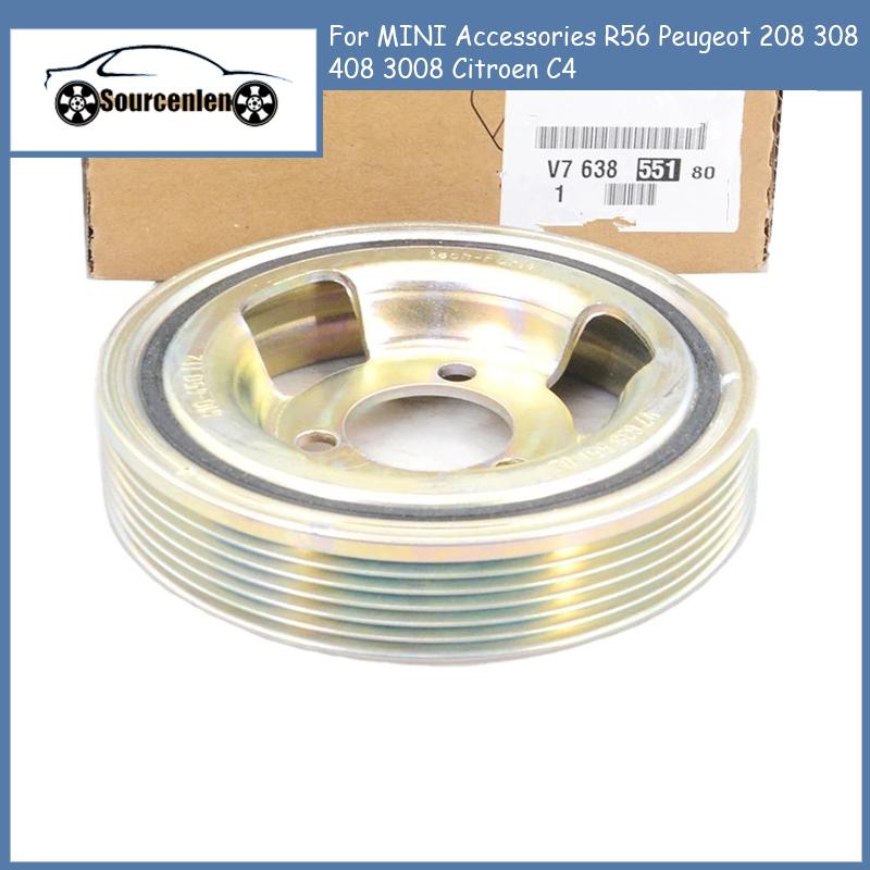 Engine Crankshaft Belt Drive Pulley for MINI Accessories R56 Peugeot 208 308 408 3008 Citroen C4 V763855180 0515T2 0515.T2
Engine Crankshaft Belt Drive Pulley for MINI Accessories R56 Peugeot 208 308 408 3008 Citroen C4 V763855180 0515T2 0515.T2