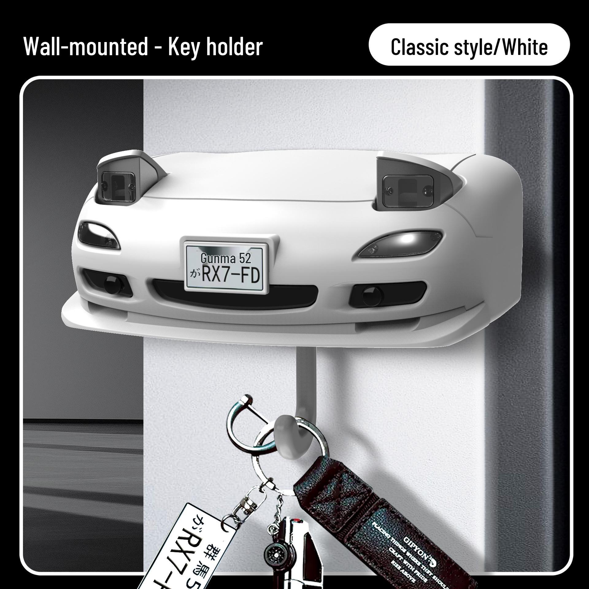Настінний тримач для ключів та прикраса у вигляді фари автомобіля RX-7
Настінний тримач для ключів та прикраса у вигляді фари автомобіля RX-7