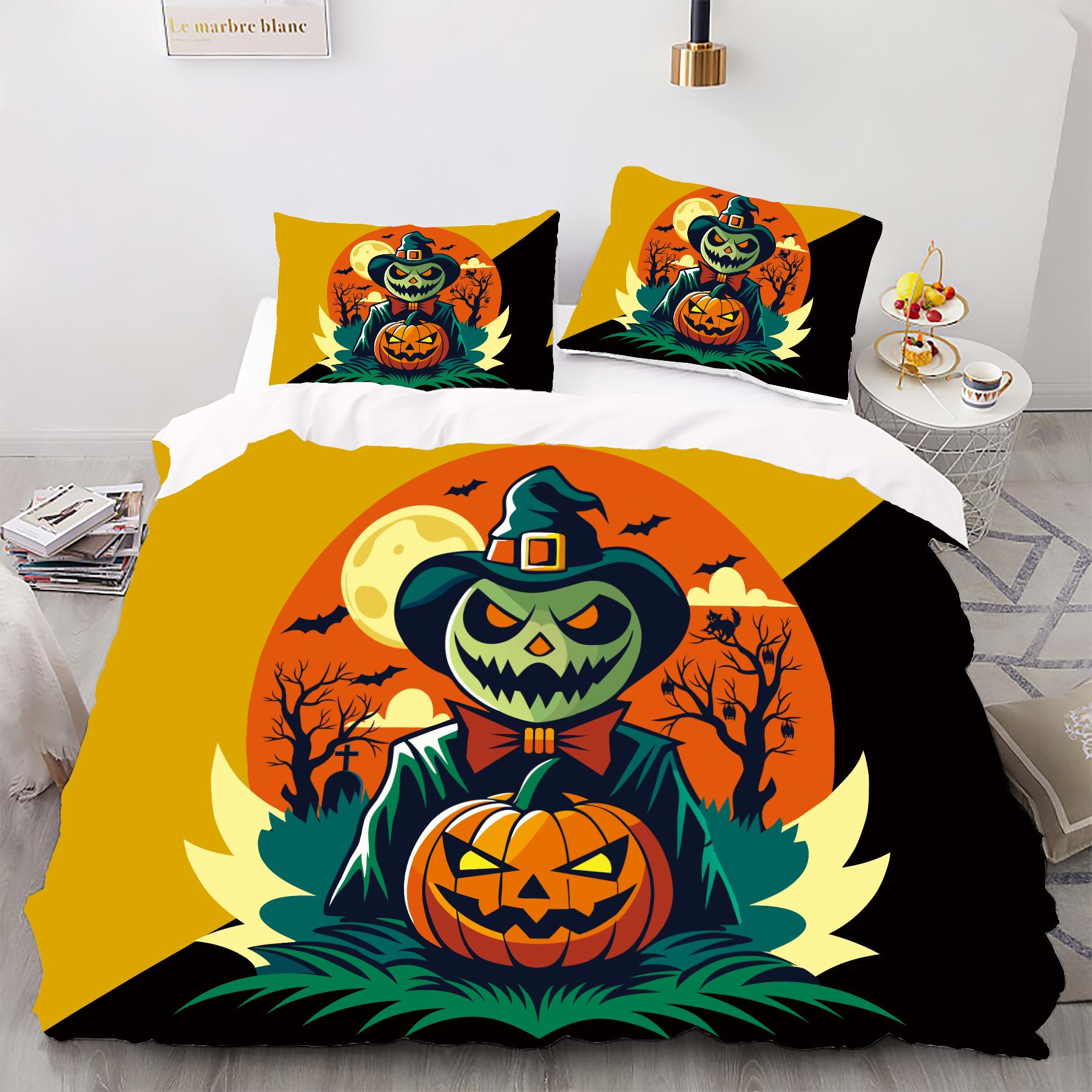 Halloween - Style Digital Printed Duvet Kit - Polyester - Bedroom Decor -1 Bed cover +2 Pillowcases (no pillow core) 173x229cm
Halloween - Style Digital Printed Duvet Kit - Polyester - Bedroom Decor -1 Bed cover +2 Pillowcases (no pillow core) 173x229cm