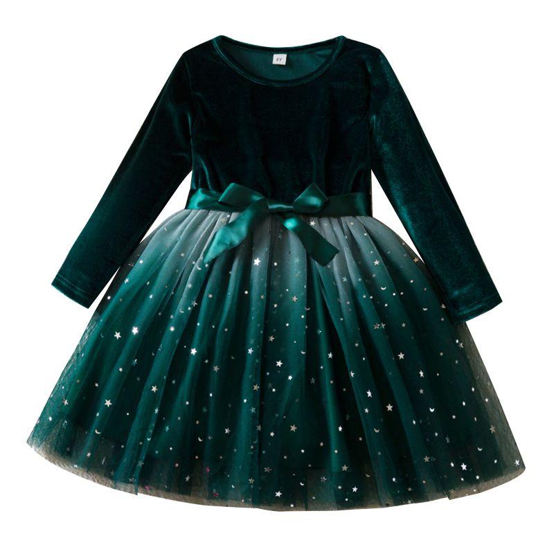 Детское платье для девочек 3-7 лет в стиле «Звездное небо», сетчатая юбка, платье с длинным рукавом и бантом 5Y
Детское платье для девочек 3-7 лет в стиле «Звездное небо», сетчатая юбка, платье с длинным рукавом и бантом 5Y