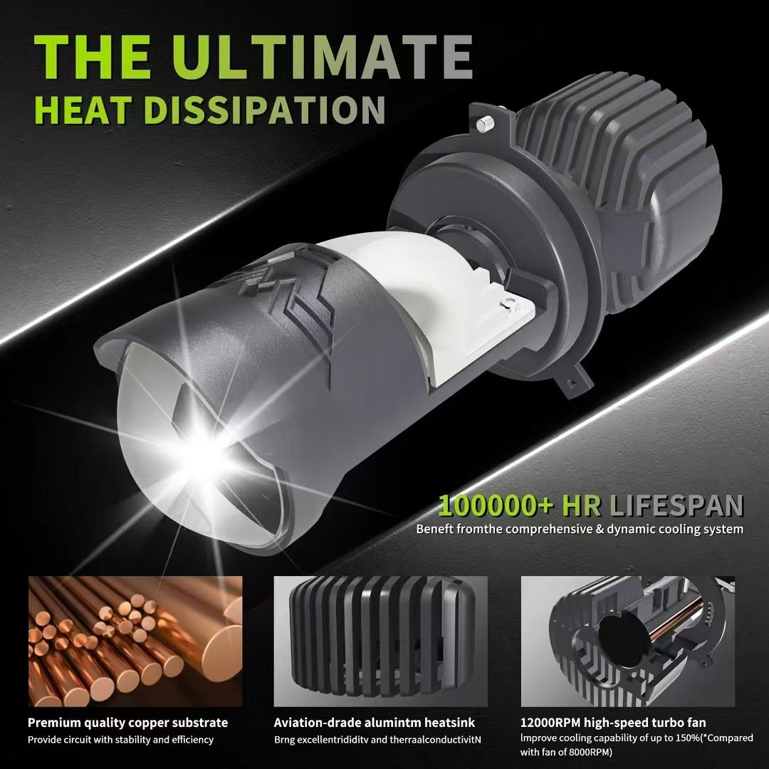 150W H4 LED Projector Headlight Lens with Fan Cooling Canbus Lamp Double Copper Bulb 12V 6000K Bi LED Lens For Cars Motorcycle Left-Hand Drive&H4/9003/HB2 Hi/Lo
150W H4 LED Projector Headlight Lens with Fan Cooling Canbus Lamp Double Copper Bulb 12V 6000K Bi LED Lens For Cars Motorcycle Left-Hand Drive&H4/9003/HB2 Hi/Lo