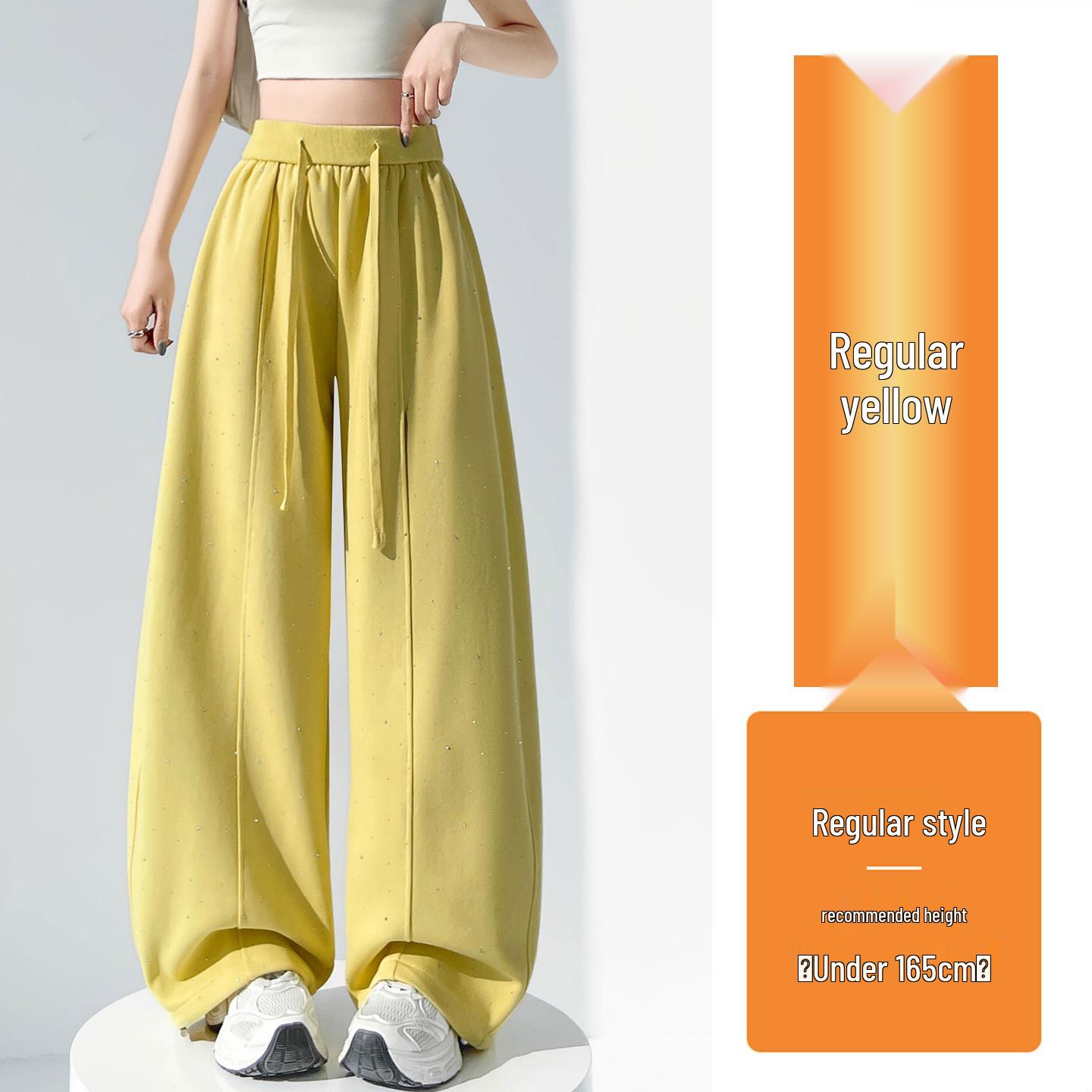 Women s High-Waisted Rhinestone Wide-Leg Pants - Spring/Summer 2026 Fashion, Slimming Casual Sweatpants Small жовтий
Women s High-Waisted Rhinestone Wide-Leg Pants - Spring/Summer 2026 Fashion, Slimming Casual Sweatpants Small жовтий