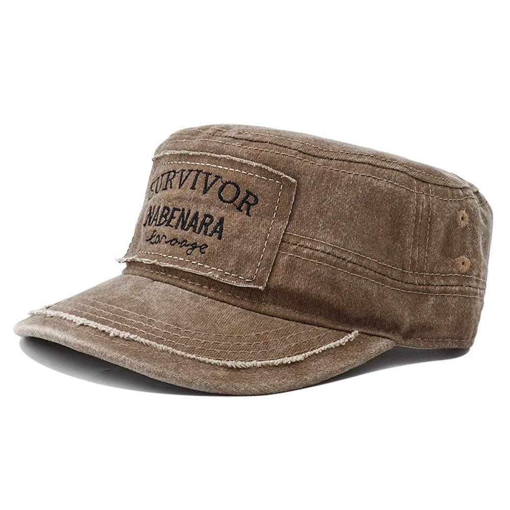 New Survivor Embroidery Military Flat Top Hat Men S Washed Cotton Peaked Hat Unisex Army Baseball Caps For Women Men Gorras Adjustable
New Survivor Embroidery Military Flat Top Hat Men S Washed Cotton Peaked Hat Unisex Army Baseball Caps For Women Men Gorras Adjustable